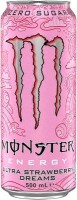 Энергетик "Monster Energy", 0,5л, Ж/Б Strawberry Dreams