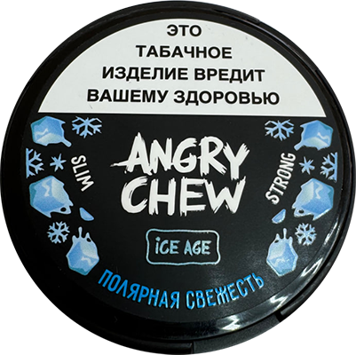 Жевательный табак ANGRY CHEW 12гр SLIM с ароматом полярной свежести STRONG М