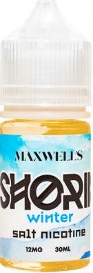 Жидкость для ЭСДН Maxwells SALT 30мл 12мг SHORIA Winter