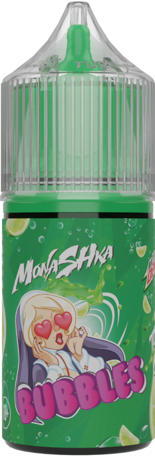 Жидкость для ЭСДН MonakaGLK BUBBLES SALT 30мл 20мг MountDEW Tornado citrus