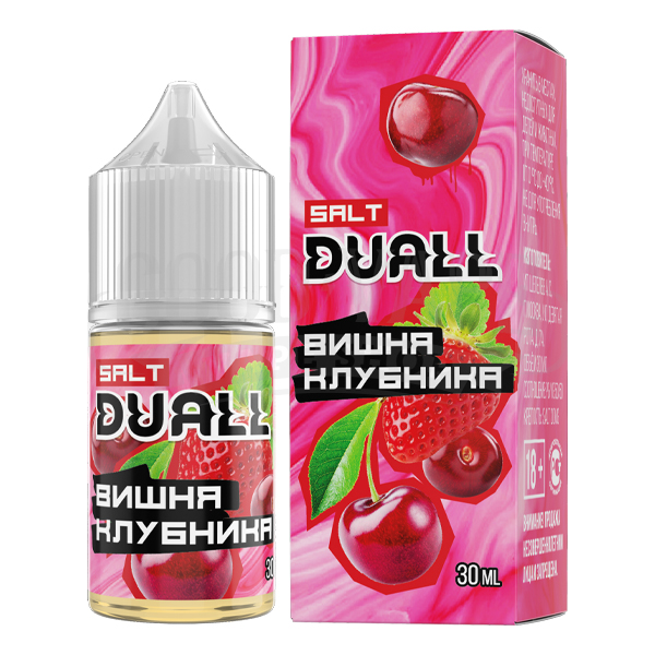 Вишня, клубника 20мг DUALL SALT 30мл Жидкость