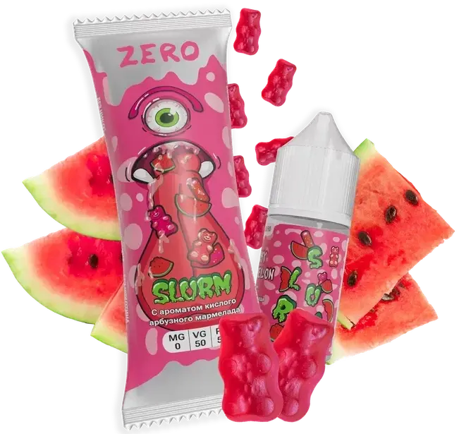 Жидкость для ЭСДН Slurm Zero 27мл 0мг Gummy Watermelon