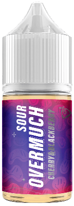 Cherry & Blackberry 20мг Overmuch Sour SALT 30мл Жидкость