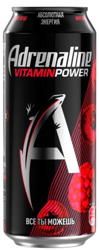 Энергетик "Adrenaline", 0,449л, Ж/Б Ягоды