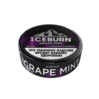 Жевательный табак ICEBURN MINI Slim Mini Grape mint (Виноград мята) ULTRA М