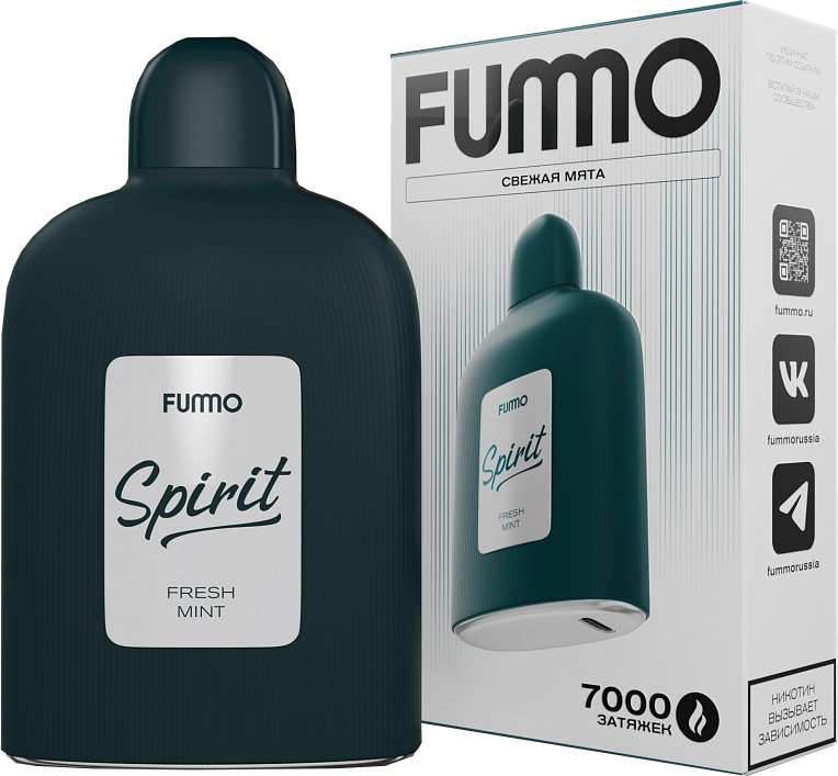 ЭСДН FUMMO SPIRIT 7000 2% Fresh Mint (Свежая Мята)
