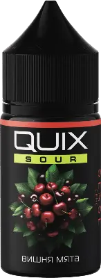 Жидкость для ЭСДН QUIX SOUR 30мл 0мг Вишня, Мята