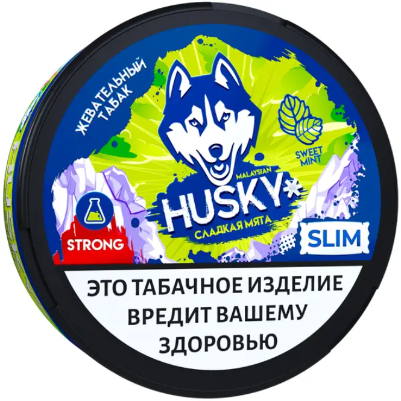 Жевательный табак HUSKY (SWEET MINT) STRONG SLIM М