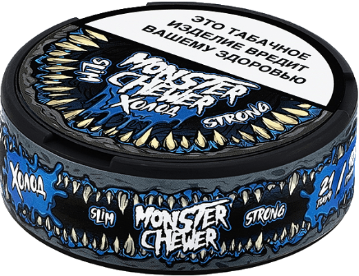 Жевательный табак MONSTER CHEWER 10гр SLIM Холод STRONG М
