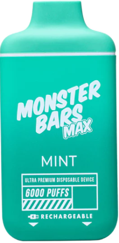 ЭСДН Monster Bars 6000 2% Mint (Невероятный вкус Ментола)