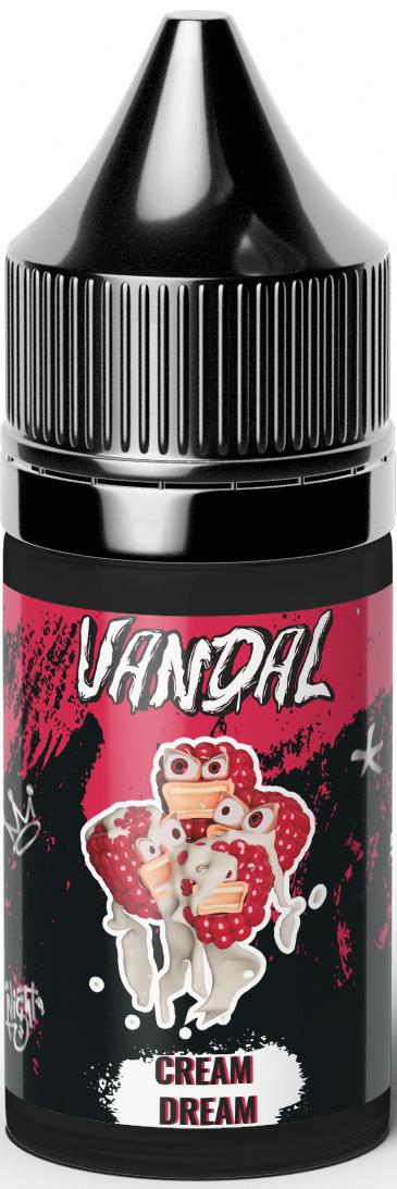 Жидкость для ЭСДН VANDAL PREMIUM SALT 30мл 20мг Cream Dream (Малиновый Йогурт) extra