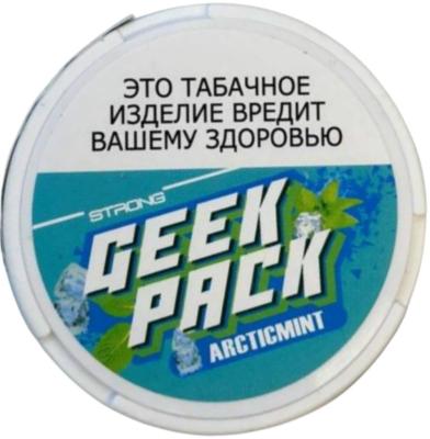 Жевательный табак GEEK PACK (ARCTICMINT) STRONG М