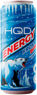 Энергетик "HQD", 0,45л, Ж/Б Frost Bite
