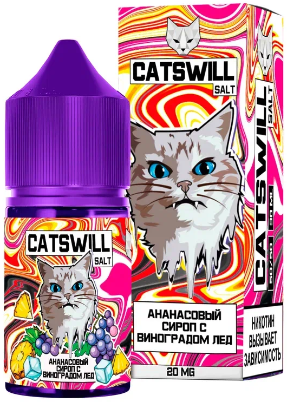 Ананасовый Сироп Виноград Лед 20мг Catswill 30мл Жидкость