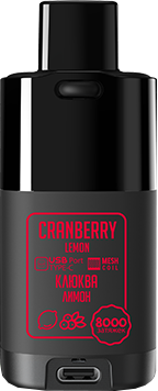 ЭСДН TIKOBAR 8000 2% Клюква лимон