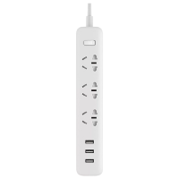 Удлинитель Xiaomi Mi Power Strip (3 розетки 3 USB) XMCXB01QM White