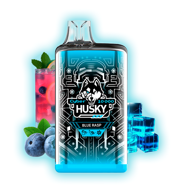 HUSKY CYBER 10000 Blue Rasp (Черника, малина и лед)