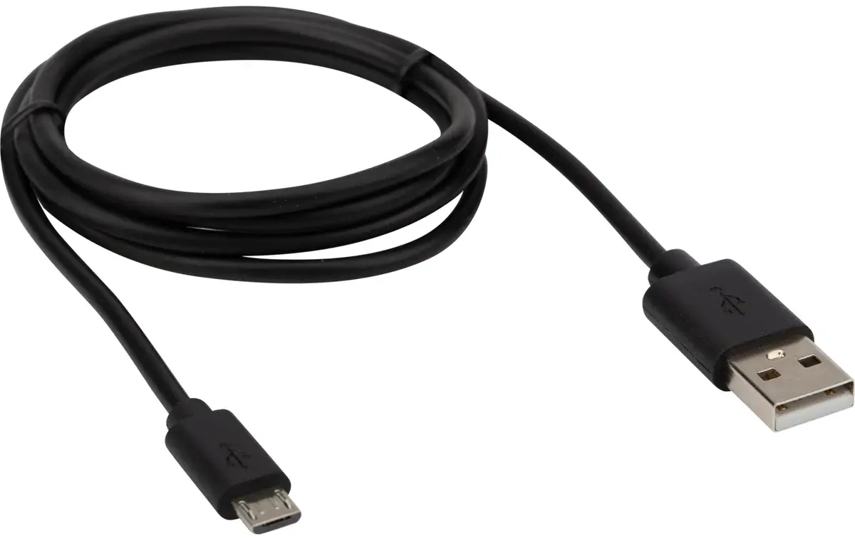 USB-шнур microUSB черный