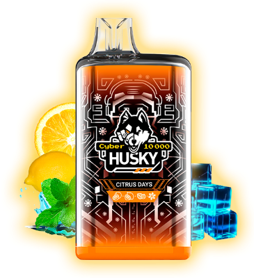 HUSKY CYBER 10000 Citrus Days (Апельсин, лимон и лед)