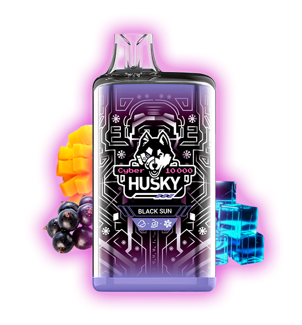 HUSKY CYBER 10000 Black Sun (Манго, черная смородина и лед)