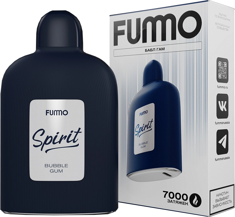 ЭСДН FUMMO SPIRIT 7000 2% Bubble Gum (Бабл Гам)
