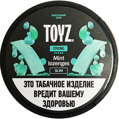 Жевательный табак Toyz 10гр SLIM с ароматом Мятных пастилок STRONG М