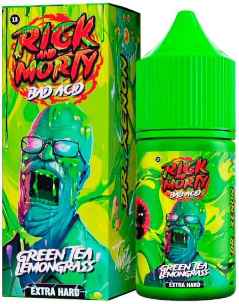 Зеленый час с Лемонграсс 20мг Hard RICK AND MORTY BAD ACID SALT 30мл Жидкость