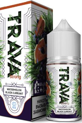 Жидкость для ЭСДН Trava SALT 30мл 20мг Watermelon Black Curran (Арбуз-Черная Смородина-Лёд) STRONG