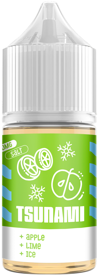 Жидкость для ЭСДН Tsunami SALT 30мл 20мг Apple Lime Ice