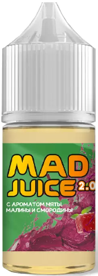 Жидкость для ЭСДН Mad juice SALT 30мл 20мг Мята малина смородина