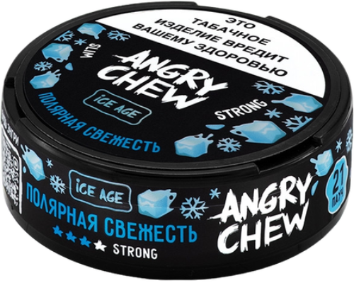 Жевательный табак ANGRY CHEW 12гр SLIM с ароматом полярной свежести STRONG М