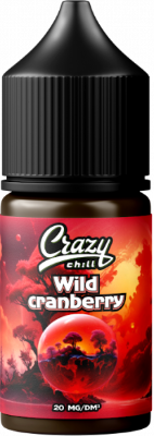 Жидкость для ЭСДН CRAZY CHILL SALT 3мл 20мг Дикая клюква Hard