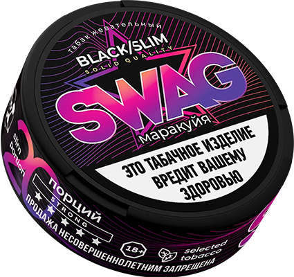 Жевательный табак SWAG 10гр SLIM МАРАКУЙЯ STRONG M