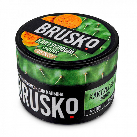 Бестабачная кальянная смесь BRUSKO 50гр. Кактусовый финик Medium