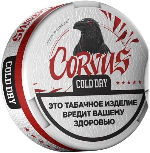 Жевательный табак CORVUS 11г COLD DRY STRONG М