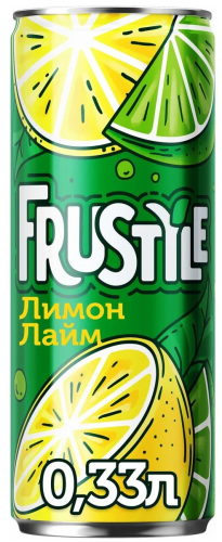 Напиток газированный "Frustyle", 0,33л, Ж/Б Лимон Лайм