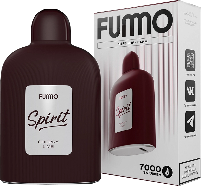 ЭСДН FUMMO SPIRIT 7000 2% Cherry Lime (Черешня Лайм)