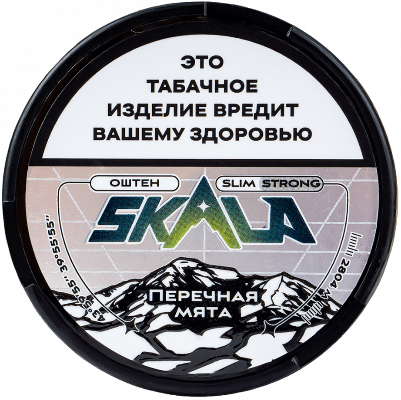 Жевательный табак SKALA 10гр SLIM Перечная мята STRONG М