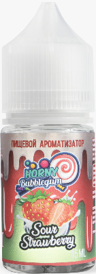 Ароматизатор для 30мл Horny Bubblegum SOUR STRAWBERRY