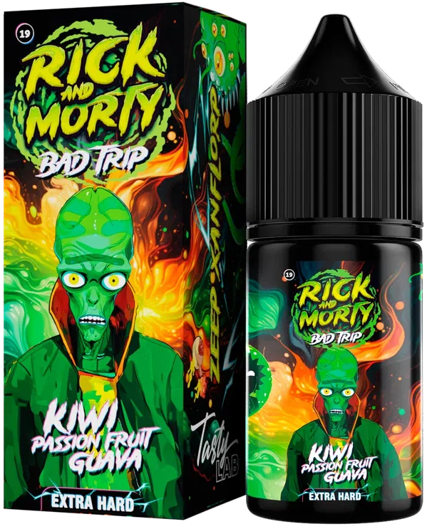 Киви Маракуя Гуава 20мг Hard RICK AND MORTY BAD TRIP SALT 30мл Жидкость