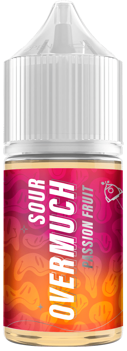 Жидкость для ЭСДН Overmuch Sour SALT 30мл 20мг Passion Fruit