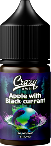 Жидкость для ЭСДН CRAZY CHILL SALT 3мл 20мг Яблоко с чёрной смородиной