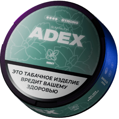 Жевательный табак ADEX SLIM 9гр. МИНТ STRONG