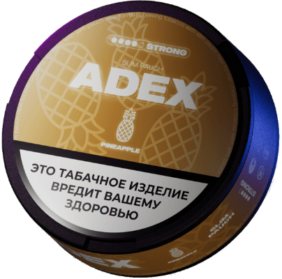 Жевательный табак ADEX SLIM 9гр. ПАЙНЭПЛ STRONG
