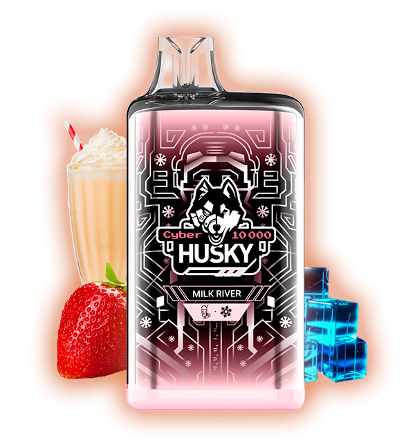 HUSKY CYBER 10000 Milk River (Клубничный молочный коктейль)