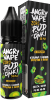 Жидкость для ЭСДН Angry Vape X PODONKI Zero 30мл 0мг Клубника с бананом и маракуйей и мятой
