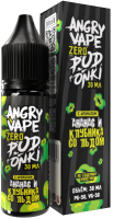 Жидкость для ЭСДН Angry Vape X PODONKI Zero 30мл 0мг Ананас и клубника со льдом