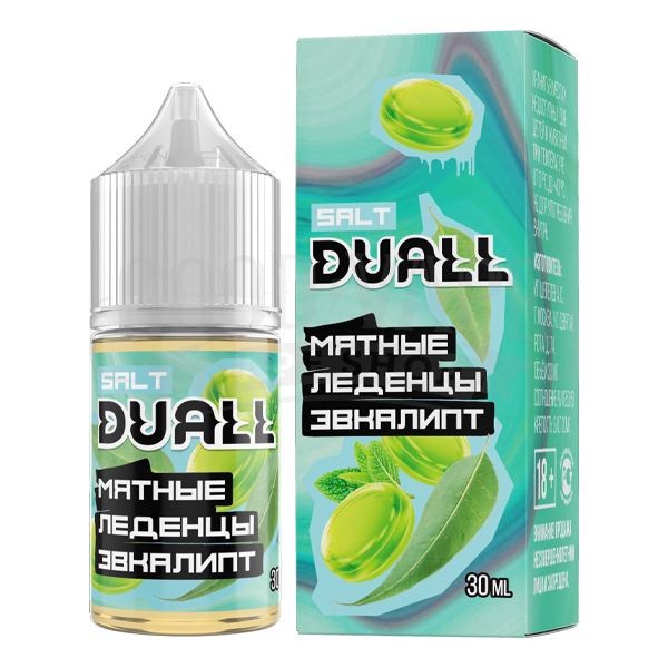 Мятные леденцы, эвкалипт 20мг DUALL SALT 30мл Жидкость