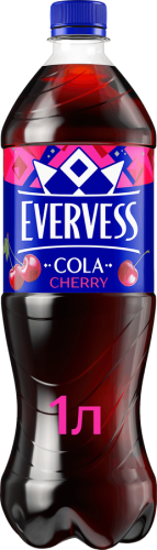 Напиток газированный "EVERVESS", 1л, ПЭТ Cola Вишня