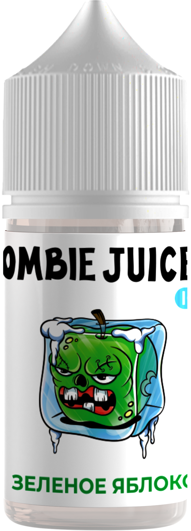 Жидкость для ЭСДН Zombie Juices Ice SALT 30мл 20мг Зеленое яблоко